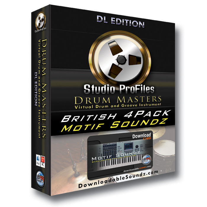 Sonic Reality Drum Masters XS British Kit 4-Pack